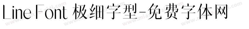 Line Font 极细字型字体转换